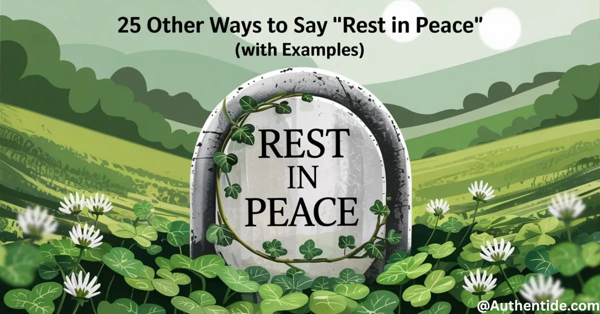 25 Other Ways to Say "Rest in Peace" (With Examples)