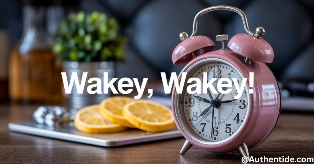 "Wakey, wakey!"