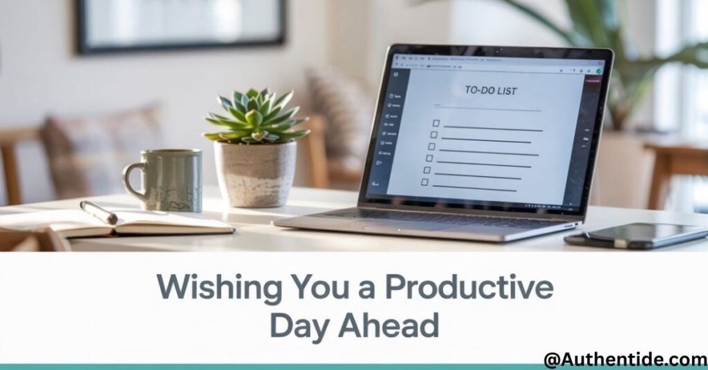 "Wishing you a productive day ahead."