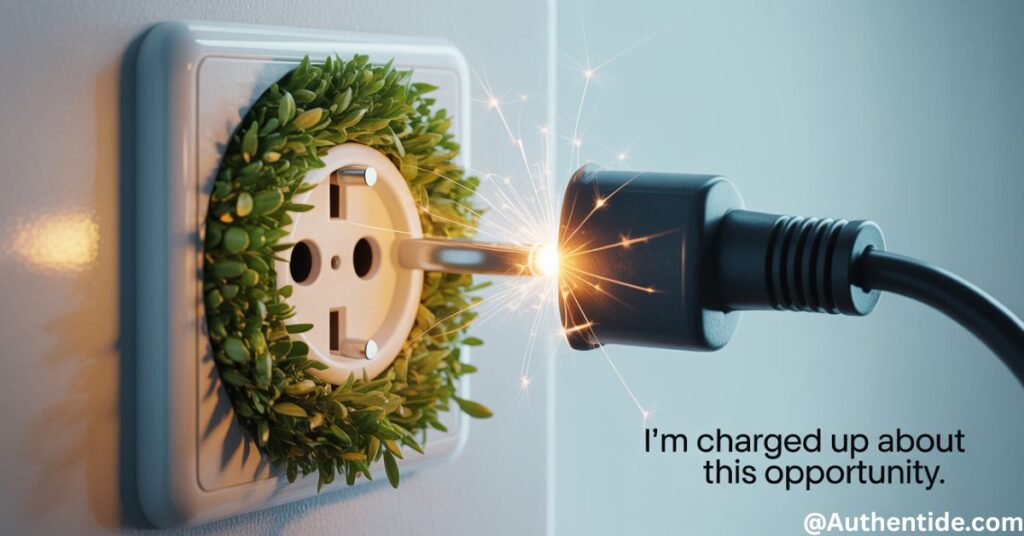 "I'm charged up about this opportunity."