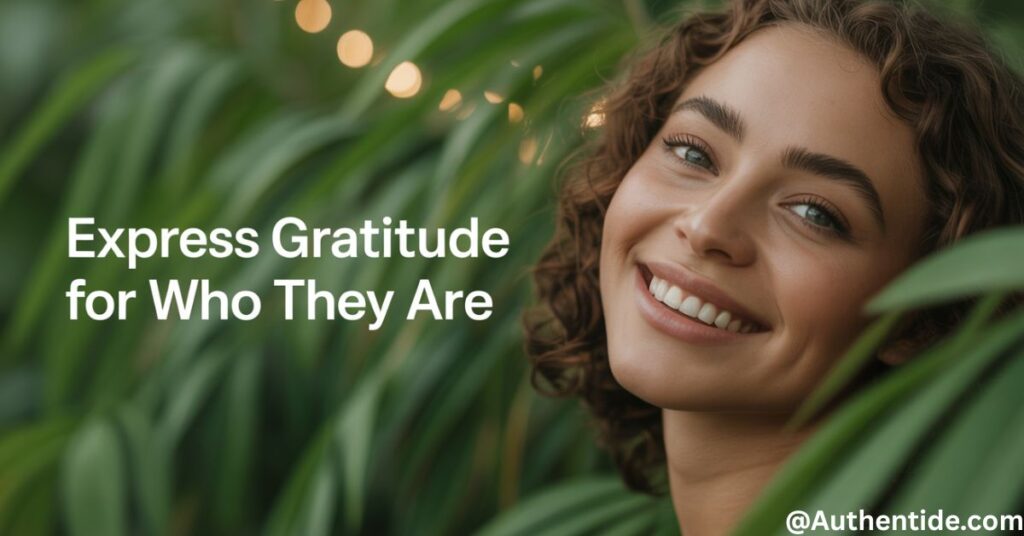 "Express Gratitude For Who They Are"
