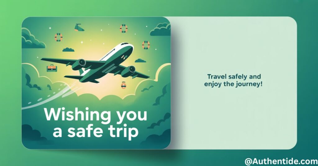 Wishing you a safe trip
