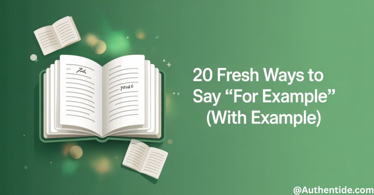 20 Fresh Ways to Say "For Example" (With Example)