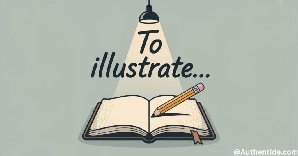 "To illustrate..."