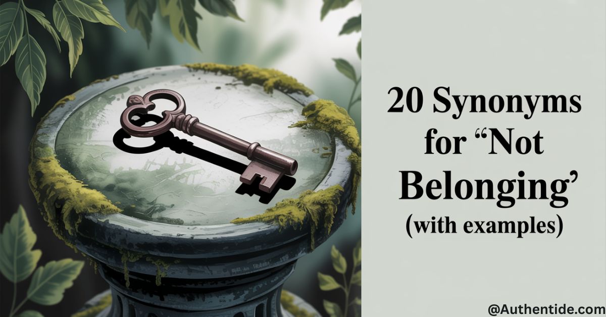 20 Synonyms for "Not Belonging" (With Examples)