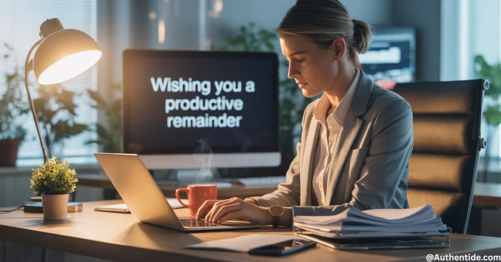 Wishing You a Productive Remainder