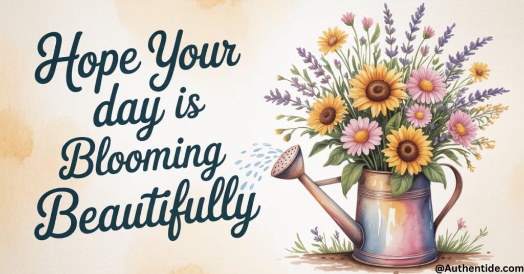 Hope Your Day is Blooming Beautifully
