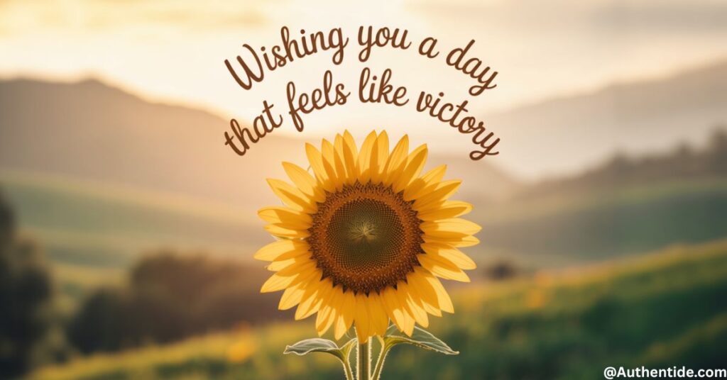 Wishing You a Day That Feels Like Victory