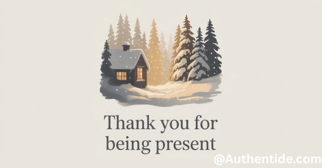  Thank You for Being Present