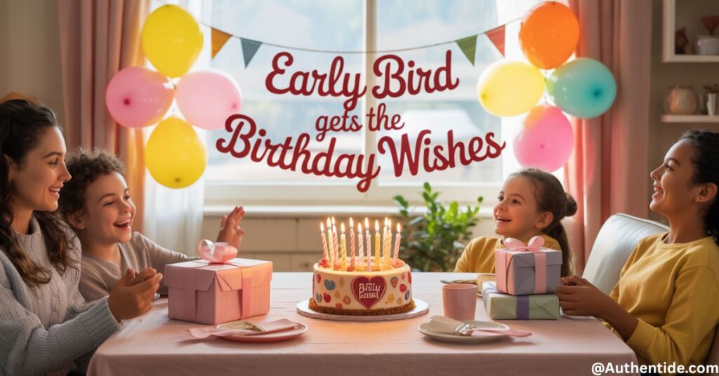 "Early Bird Gets the Birthday Wishes"