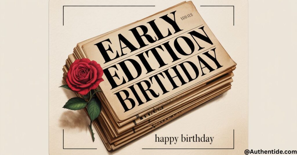 Early Edition Birthday Greetings