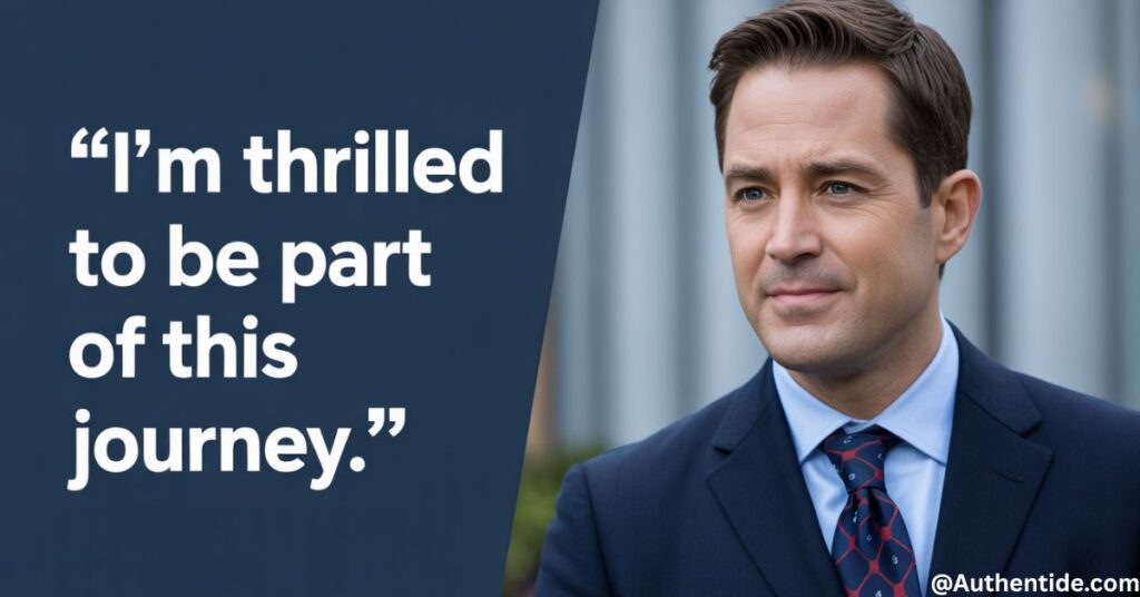 “I’m thrilled to be part of this journey.”