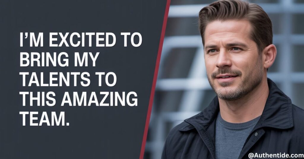 “I’m excited to bring my talents to this amazing team.”