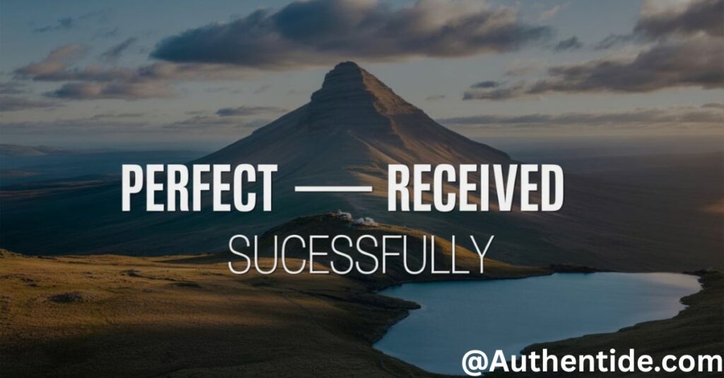 Perfect — received successfully