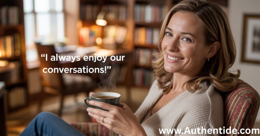 "I Always Enjoy Our Conversations!"