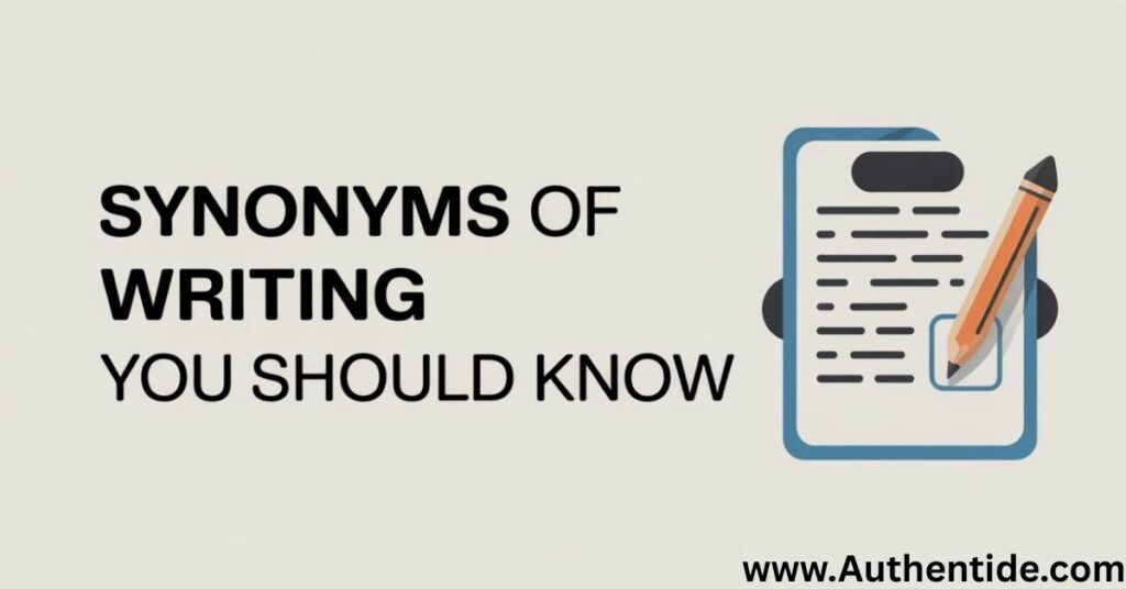 Synonyms of Writing You Should Know