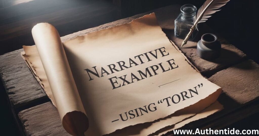  Narrative Example – Using “Torn”