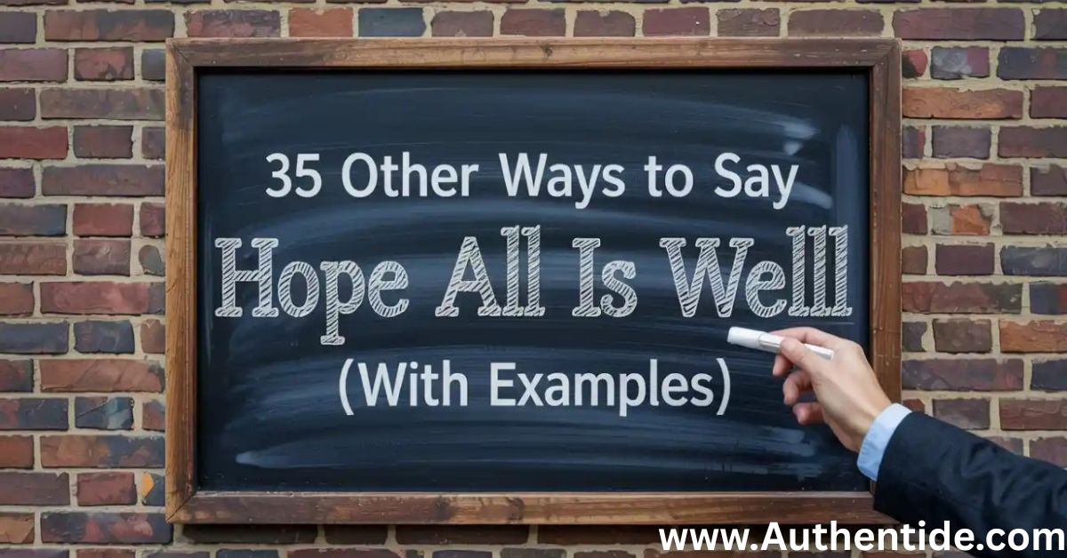 35 Other Ways to Say “Hope All Is Well” (With Examples)