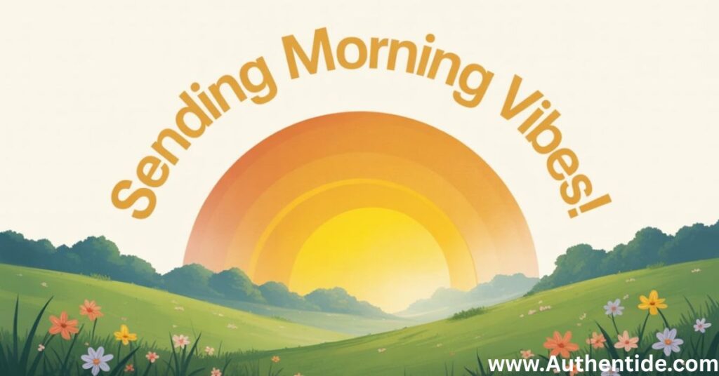 “Sending Morning Vibes!