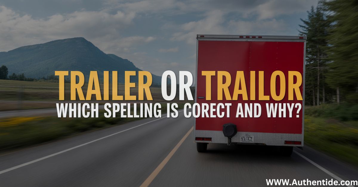 Trailer or Trailor: Which Spelling Is Correct and Why?