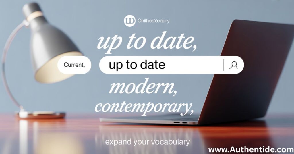 Synonyms for “Up to Date” (Adverbial Phrase)