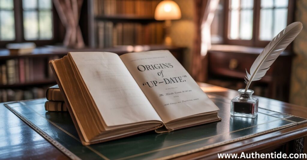 Origins of “Up-to-Date”