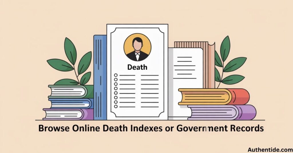 Browse Online Death Indexes or Government Records