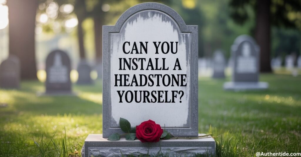 Can You Install a Headstone Yourself?