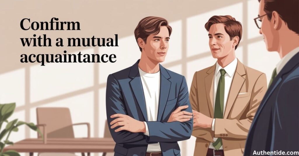 Confirm with a Mutual Acquaintance