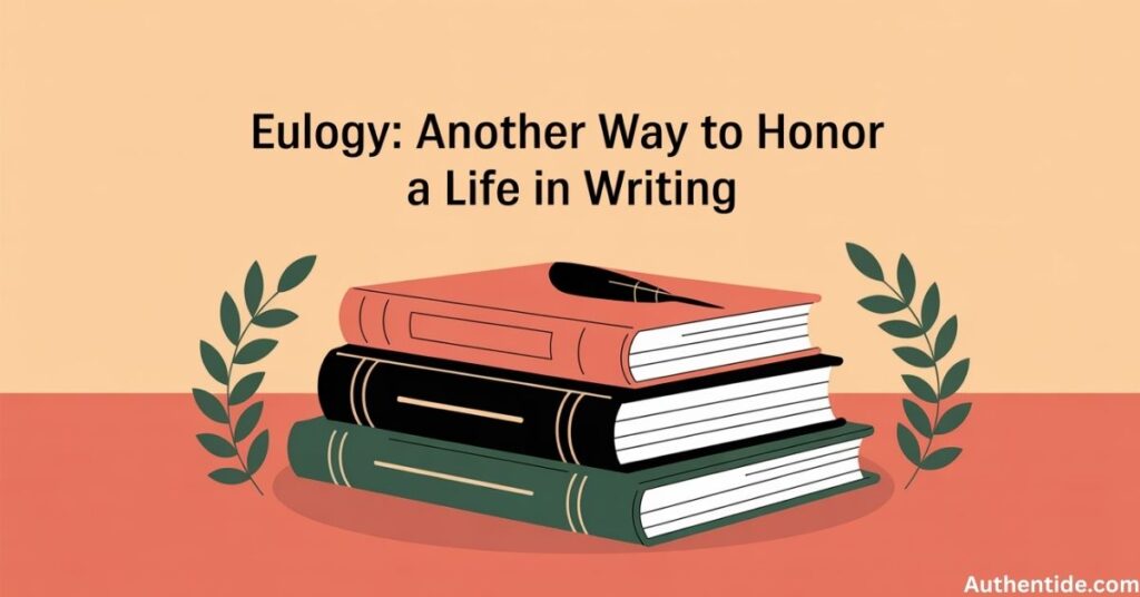 Eulogy: Another Way to Honor a Life in Writing