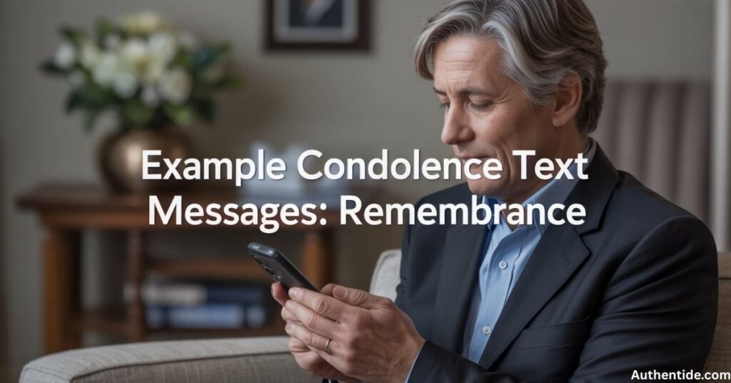 Example Condolence Text Messages: Remembrance