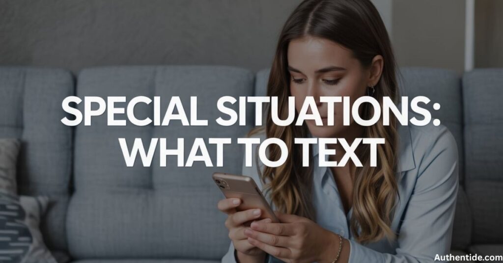 Special Situations: What to Text