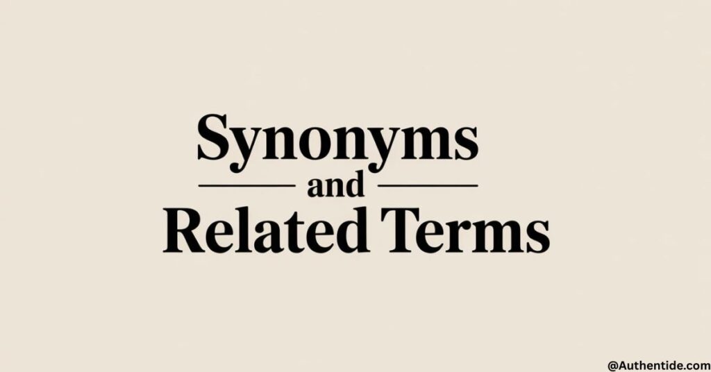 Synonyms and Related Terms