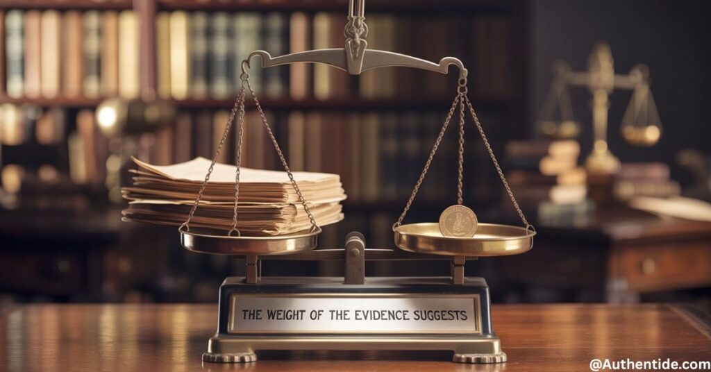 The weight of the evidence suggests