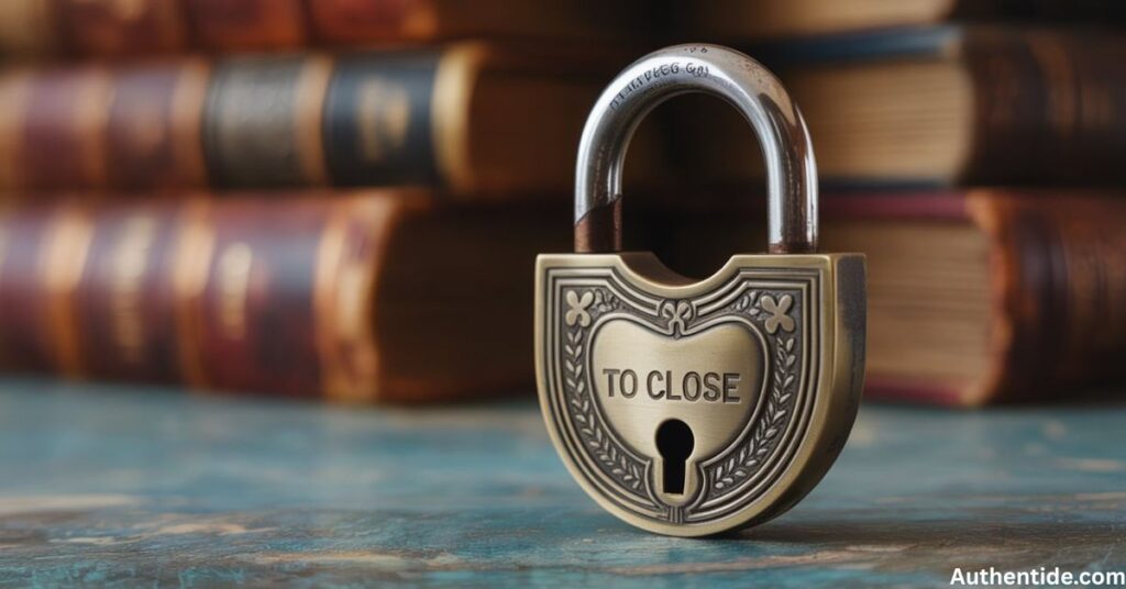 To close