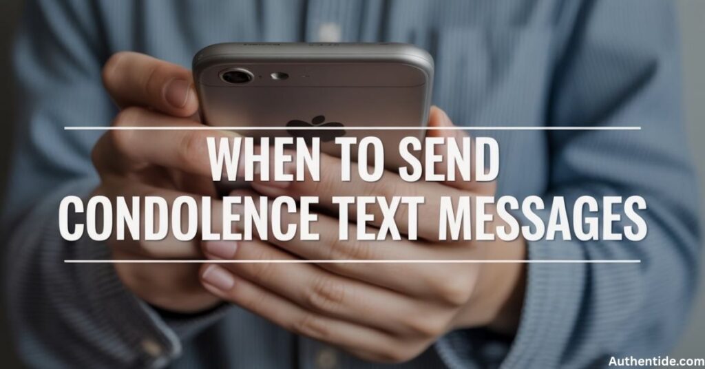 When to Send Condolence Text Messages