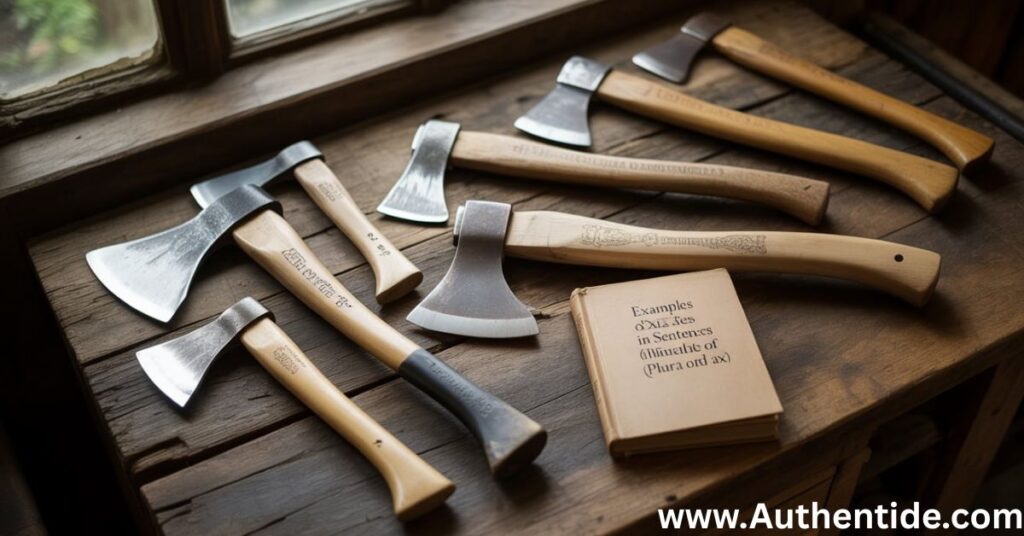 Examples of “Axes” in Sentences (Plural of Axe and Ax)