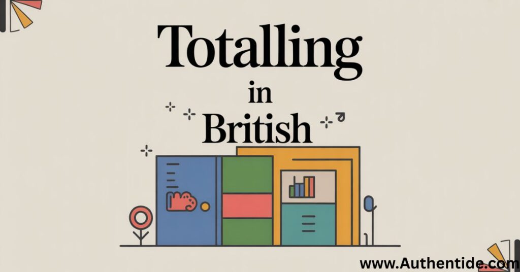 Totalling in British English