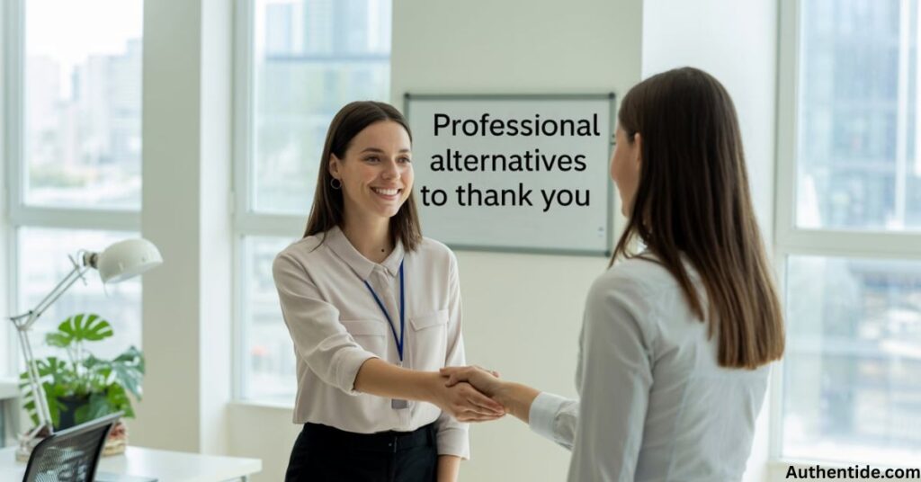 Professional Alternatives to Thank You at Work